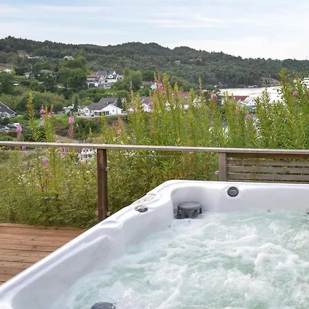 Luxury Fjord Cabin With Jacuzzi Stunning View And Grill Hut Holiday home